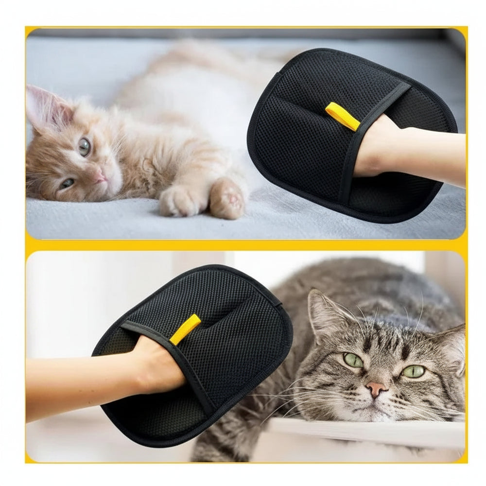 CozyClaw™ deshedding glove in use grooming a dog – lifestyle shot