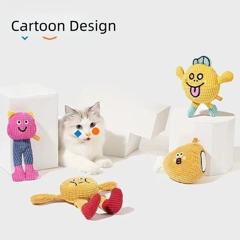 CozyClaw™ squeaky chew toy – all 4 fun variants hero shot