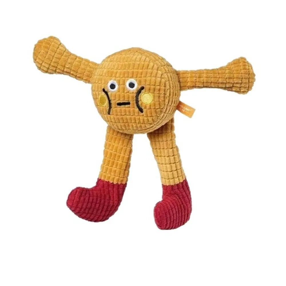 CozyClaw™ long-legged squeaky toy with cat – lifestyle shot